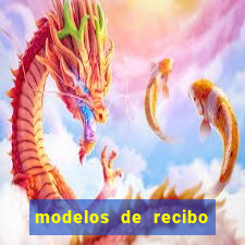 modelos de recibo de pagamento word